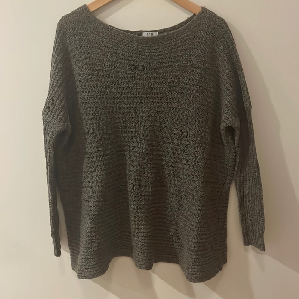 TOBI Brown Sweater Small EUC